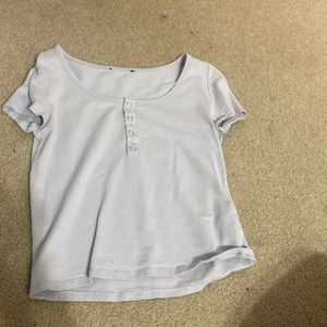 Aerie baby blue crop top